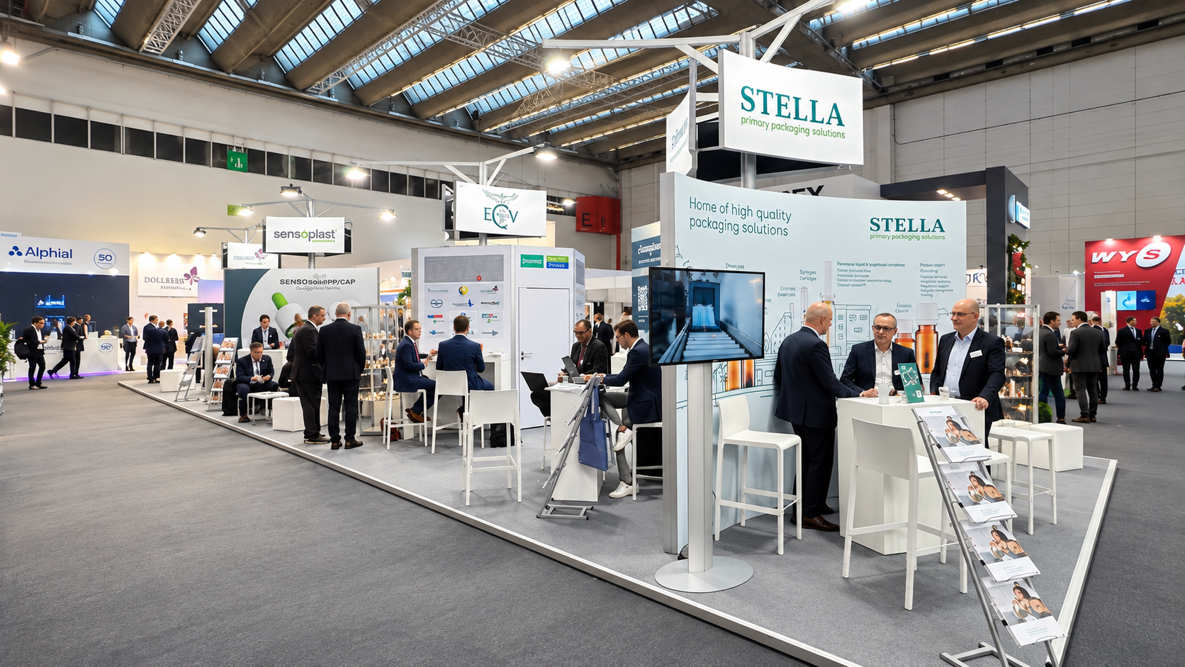 Excellence in Pharma joint exhibition stand at CPHI